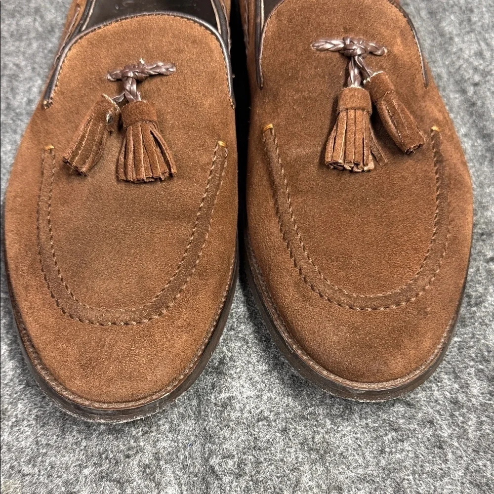 Velapais Elegant Brown Tassel Loafers for Men
